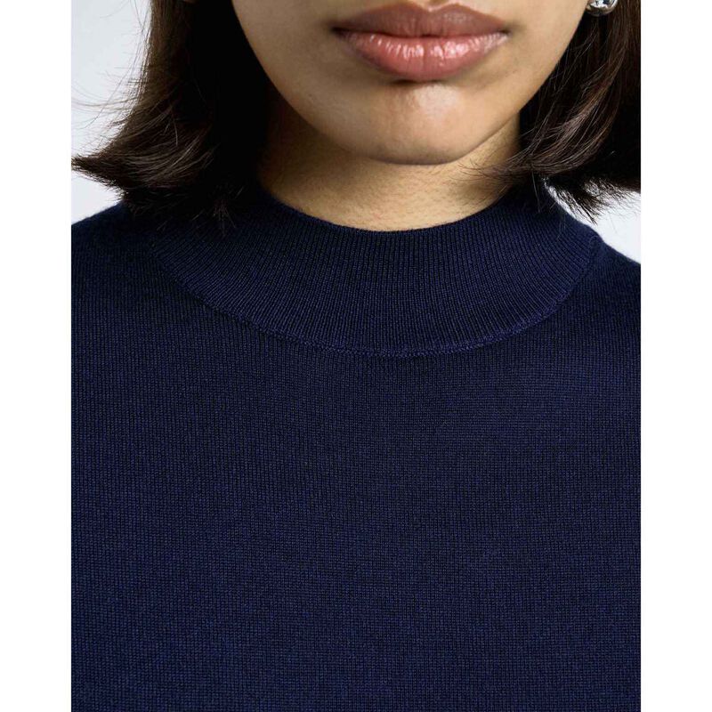 Cue Merino Short Sleeve Mock Neck Knit image number 2